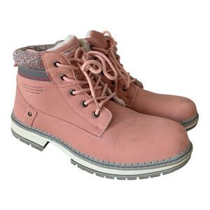 Arrigo Bello Women's Snow Winter Hiking Boots Pink Sherpa Lined- Size 8.5
